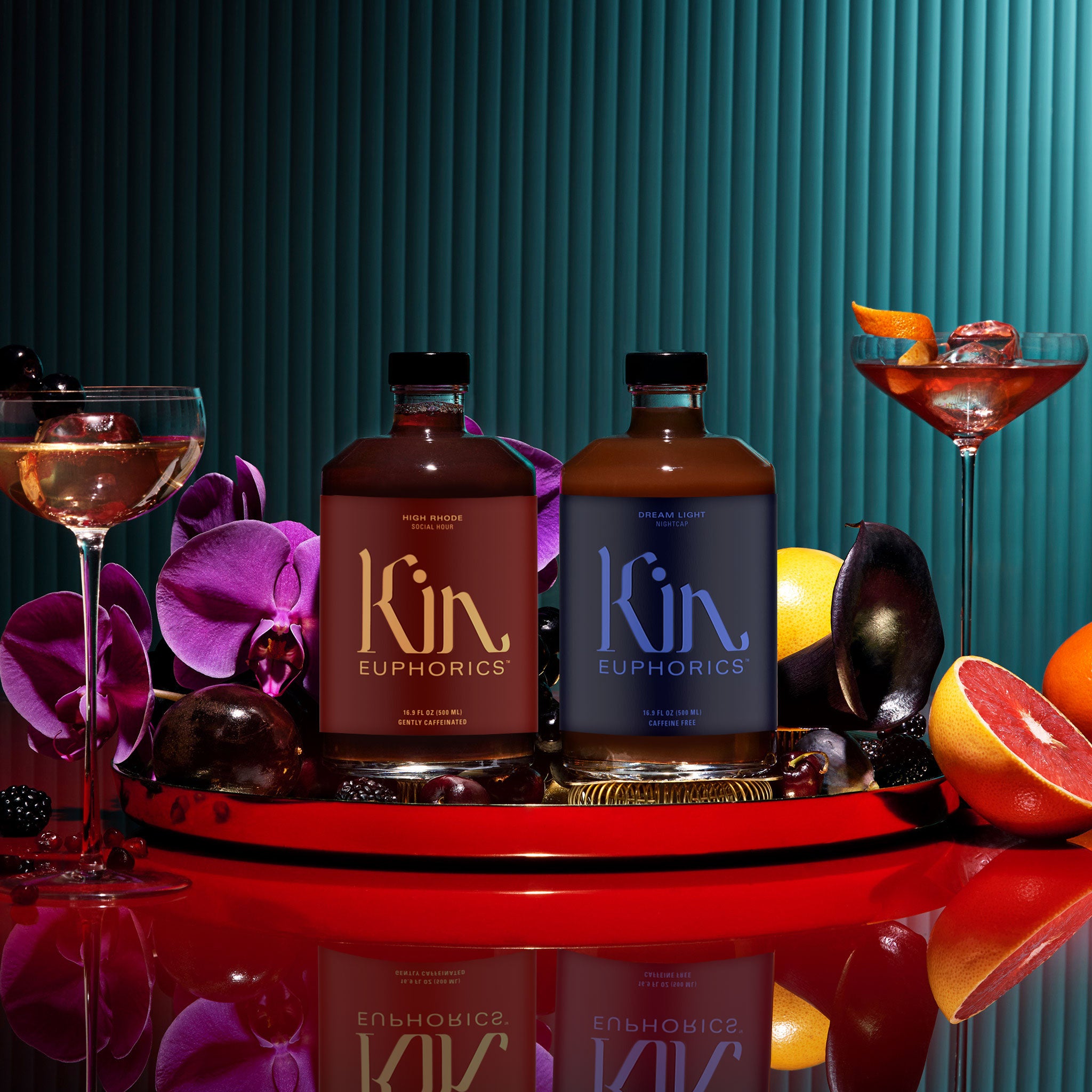  2 BOTTLE BUNDLE - 1 bottle of Kin Euphorics High Rhode, 1 bottle of Kin Euphorics Dream Light